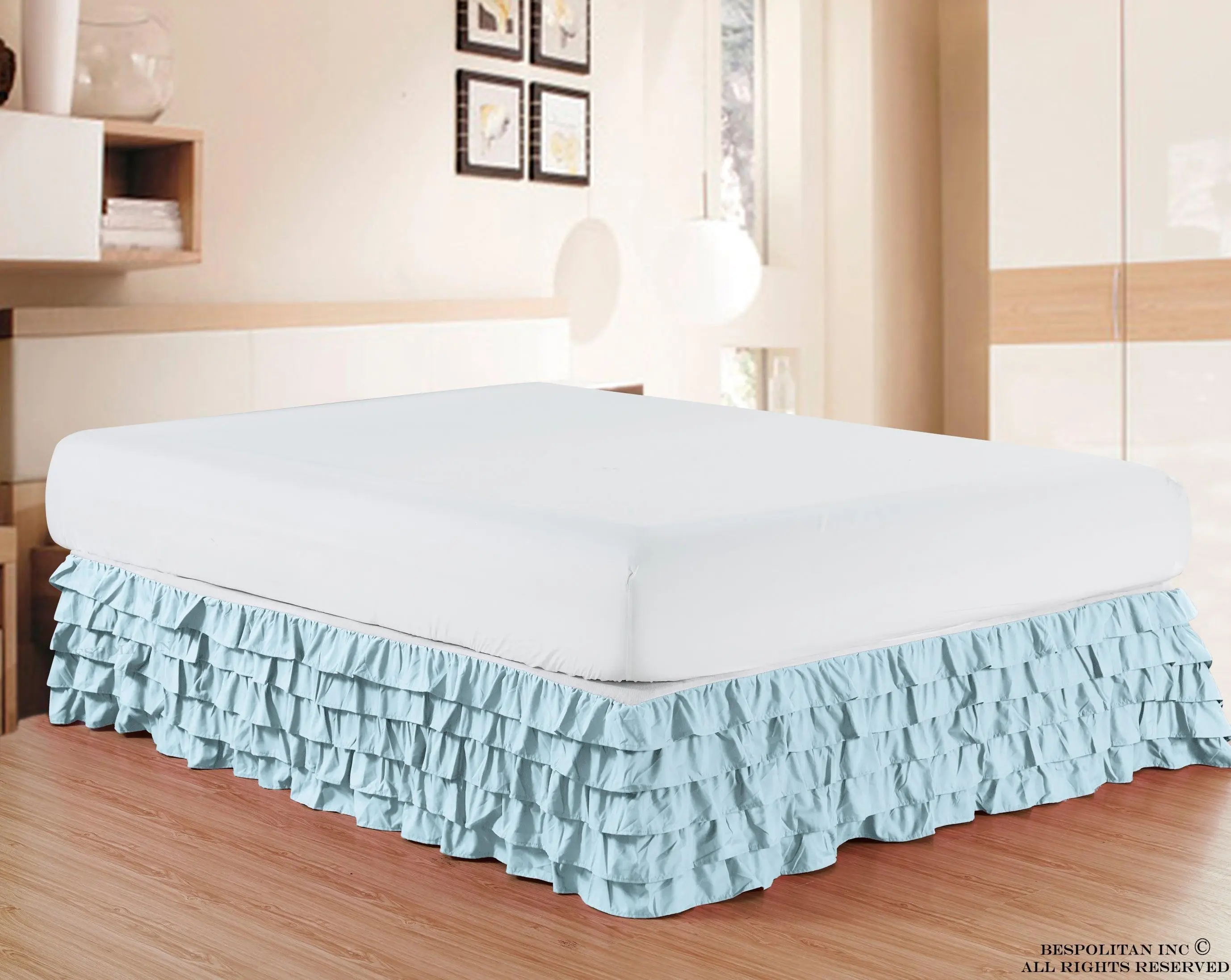 Elegant Comfort Multi-Ruffle Bed Skirt – 15-Inch Drop for Elegant Classic Bedroom Styling