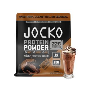 Jocko MÖLK Whey Protein Powder with Probiotics - 22g Protein, 1g Sugar, 120 Calories, Whey + Casein + Egg Blend for Muscle Health & Digestion Support - Healthcare Dietary Supplement for Fitness - SIZES MAY VARY