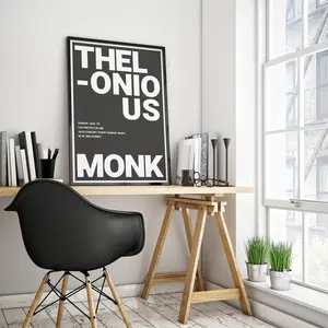 [Sale Up To 50%] Thelonious Monk big typography minimalist poster