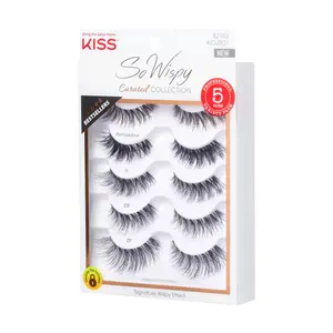KISS So Wispy False Eyelash Multipack - Curated Collection for Beauty & Personal Care Makeup Use