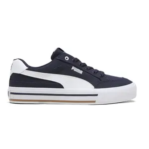 PUMA Mens Court Classic Vulcanized Formstrip Lace Up Sneakers Shoes Casual - Blue