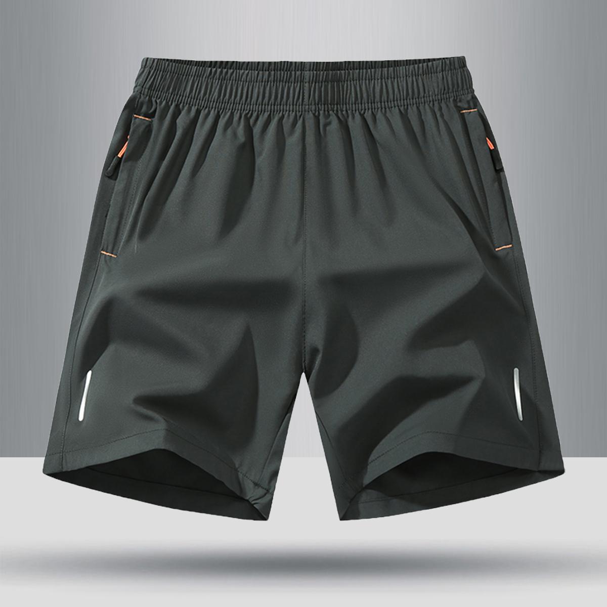 Men’s solid-color shorts with zippered pockets — summer casual, comfortable, breathable shorts made from a 97% polyester + 3% spandex blend; men’s bottoms for everyday wear, tropical beige color, multiple specifications available. Men’s solid-color shorts with zippered pockets — summer casual, comfortable, breathable shorts made from a 97% polyester + 3% spandex blend; men’s bottoms for everyday wear, tropical beige color, multiple specifications available.