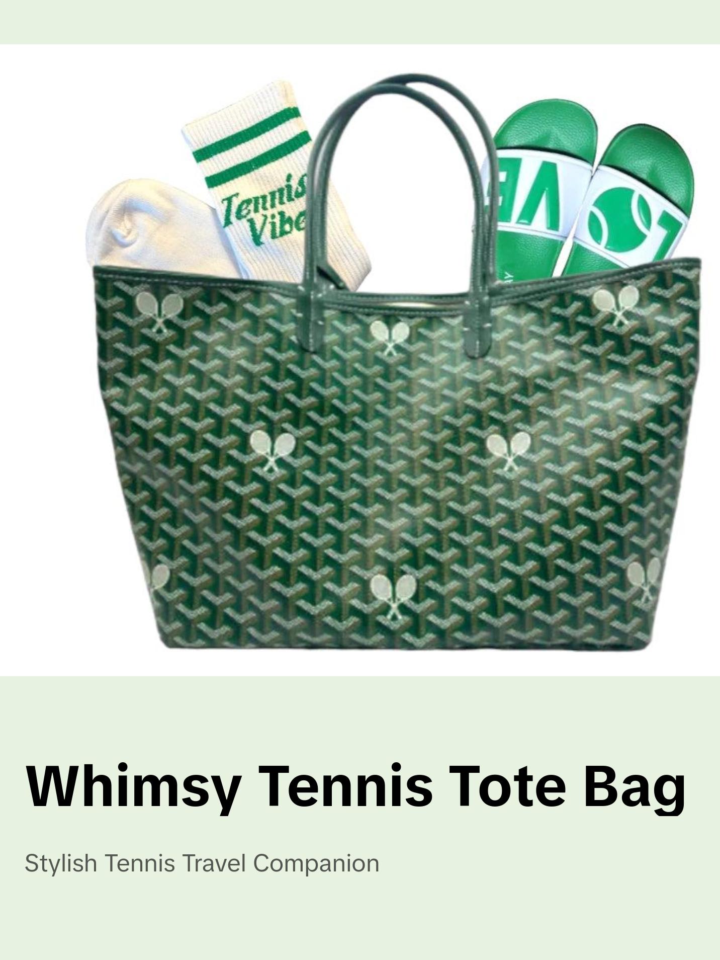 Whimsy Tennis Tote- PREORDER