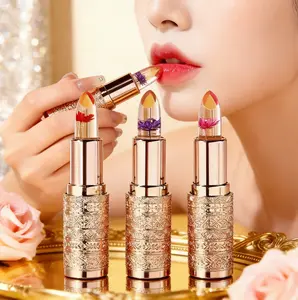 1Pcs Long-Lasting, Moisturizing Transferproof Color-Changing Lipstick, Temperature-Sensitive Color Change, Ideal Gift for Girls & Women - Crystal Flower Lipstick, Glow Finish, Smooth Hydration for Soft Shiny Everyday Lips