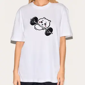 Funny Chiikawa Gym Shirt, Cute Japanese Anime Manga Inspired Shirt, Fashion Cotton, Full Size, Full Color, For Men And Women