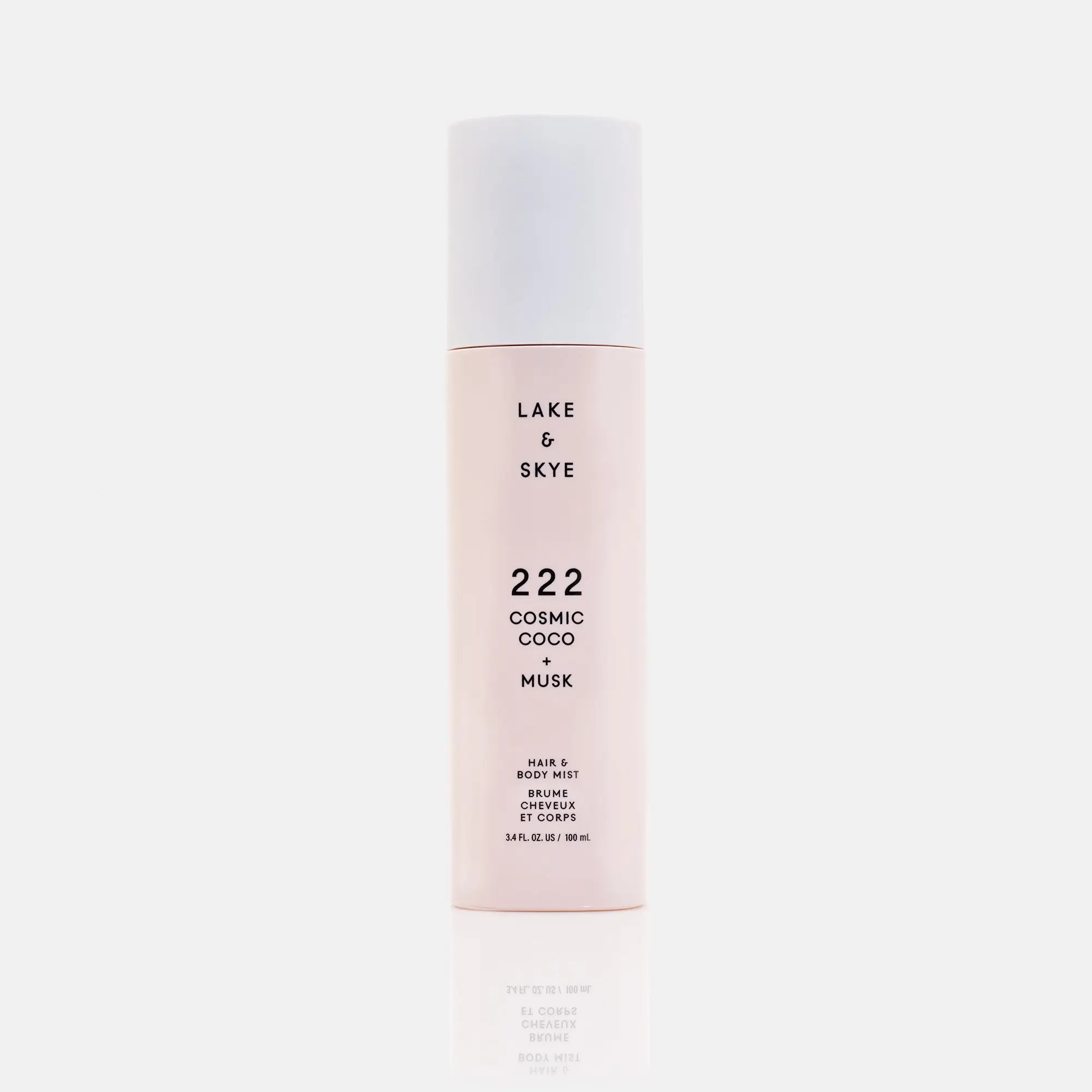 Lake & Skye 222 Cosmic Coco + Musk Unisex Hair & Body Mist Spray - Body Perfume, 100mL Single Bottle, 3.4 fl oz