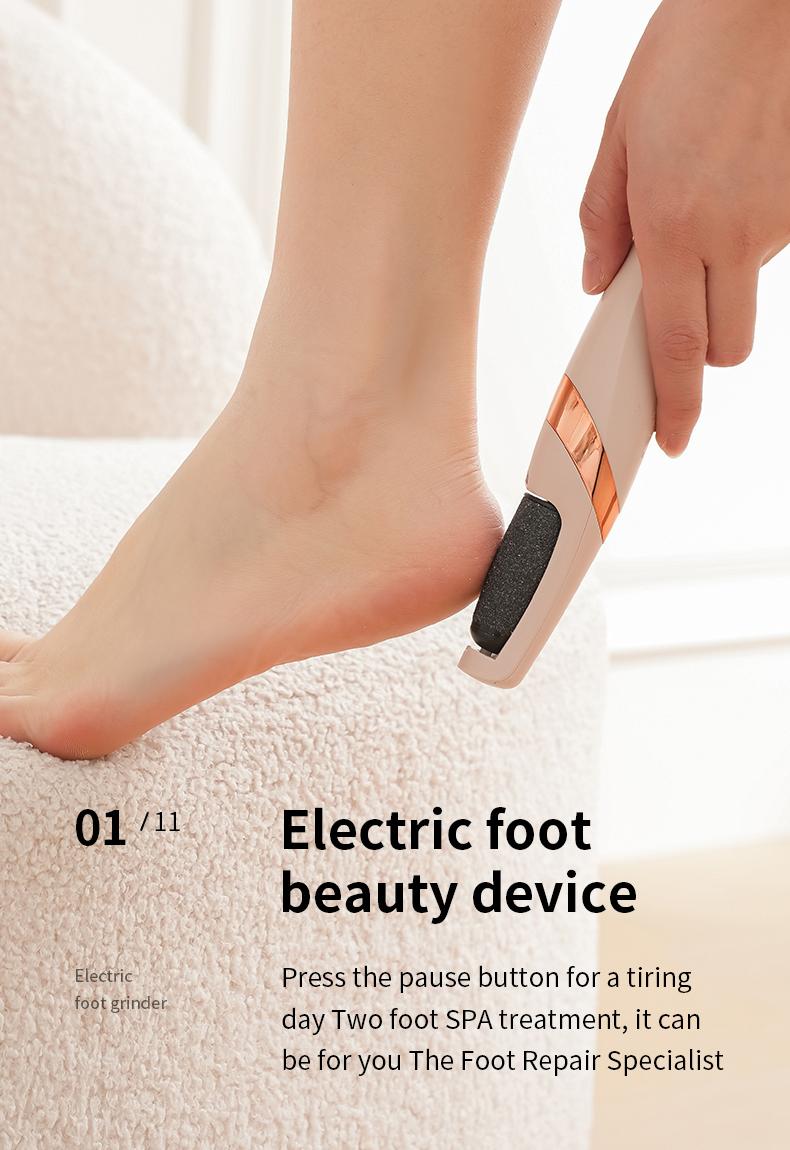Electric Feet Callus Remover,Portable Electronic Foot File Pedicure Tools,Waterproof Foot Scrubber File,Pedi Foot Care for Dead,Hard Cracked Dry Skin Manicure Nail Nail Care Cutics Nail Art