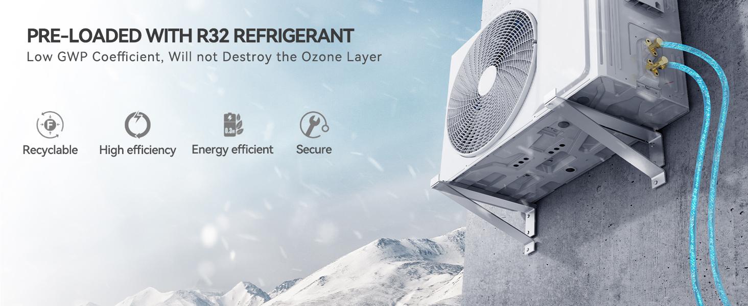 YITAHOME 9000/12000/18000/24000 BTU Mini Split Air Conditioner Heat Pump System（two package）Wifi Enabled, Compatible with Alexa, Complete Installation Kit, Energy Efficient Cooling & Heating
