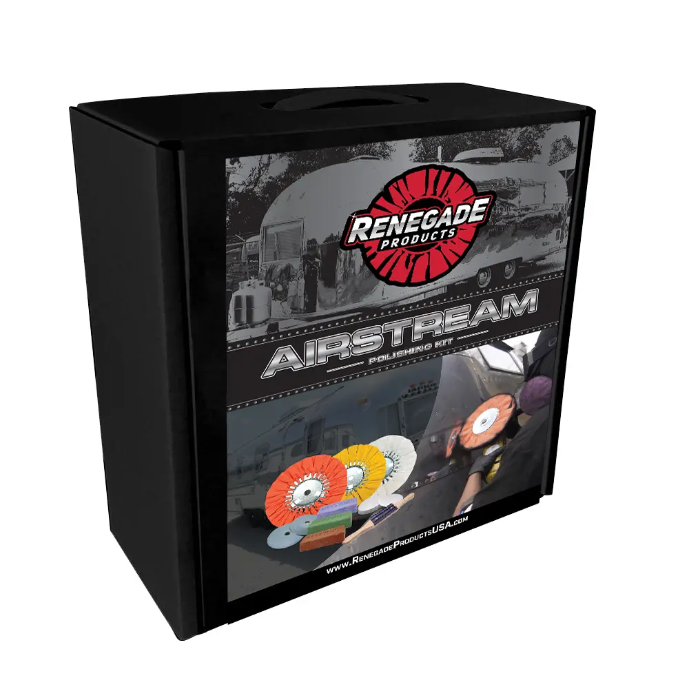 Renegade Products Airstream Polishing Kit – Complete Aluminum Trailer Polishing Kit | Restore Shine & Remove Oxidation with Buffing Wheels, Compounds & Polish