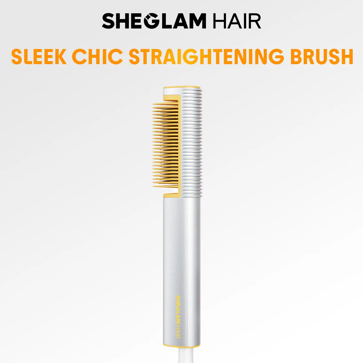 SHEGLAM HAIR Sleek Chic 3D Thermal Straightening Brush | Ionic Hair Straightener | Straight & Curly Hair Comb | 5-Level Temps | 3D Anti-Scald Design | Detangles Hair Easily For Home Salo #flat iron #straightener,back to school,back to school haul