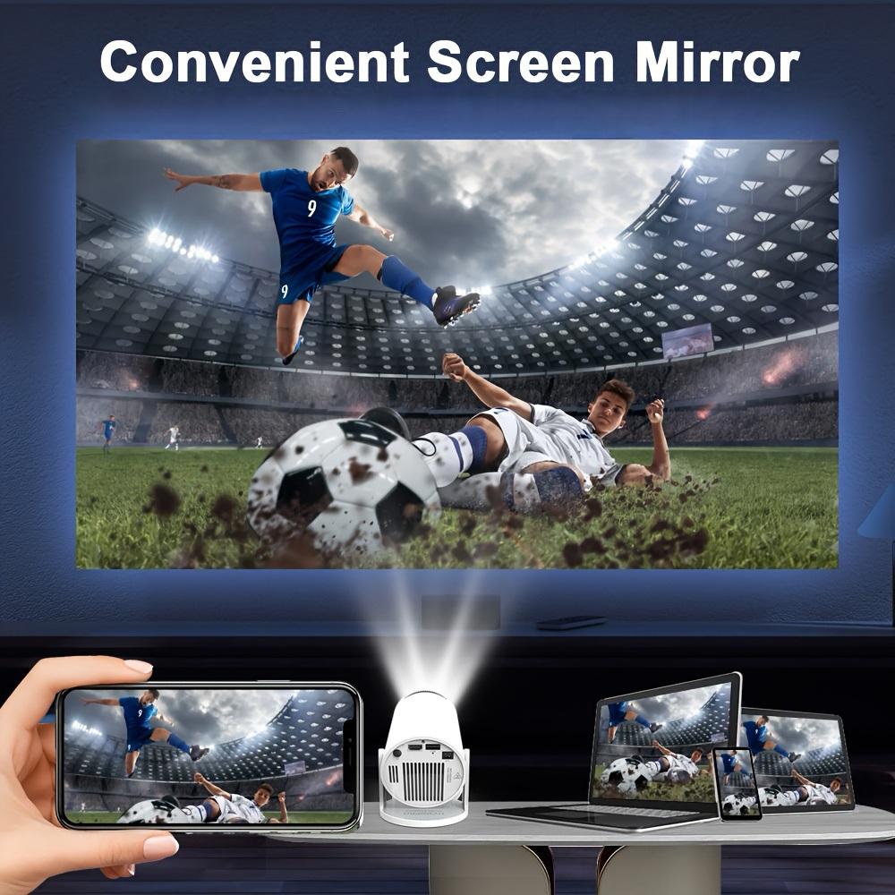 HY300Pro Projector Outdoor Mini 8K/4K/1080P Decode with 5G WiFi 6 & BT 5.4 720P Full HD 290ANSI Lumens for Android Audio Bluetooth Gaming Home Theater