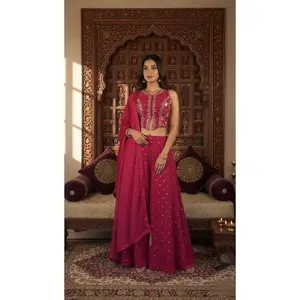 Magenta Divider Lehenga