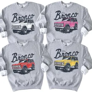 Custom Vintage Ford Bronco Color Ashgrey Sweatshirt, Ford Bronco Car Sweatshirt, Truck Lover, Country Girl Shirt, Gift For Her