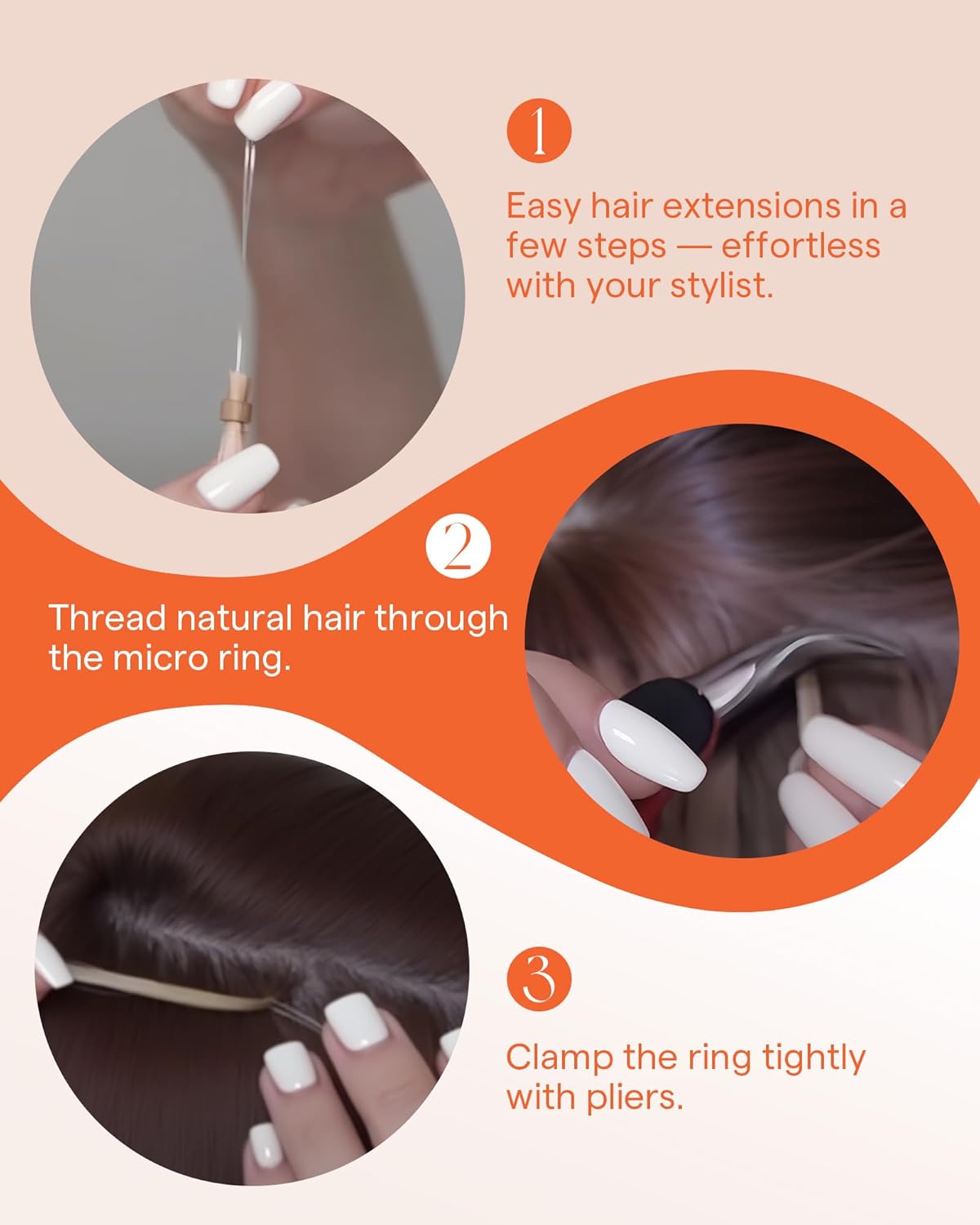 Sunny Hair Micro Hair Extensions Micro Link Human Hair Micro Ring Hair Add Volume for Women 55g #TiktokShopSpringGlowUp