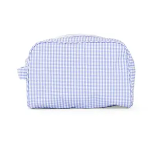 Stowaway Toiletry Bag - Gingham Lilac