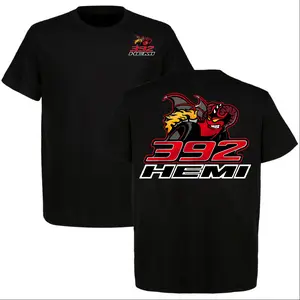 392 HEMI Muscle Car T-Shirt, Mopar Scat Pack Devil Graphic Tee, Dodge Challenger Charger V8 Racing Shirt, American Muscle Car Lover Gift
