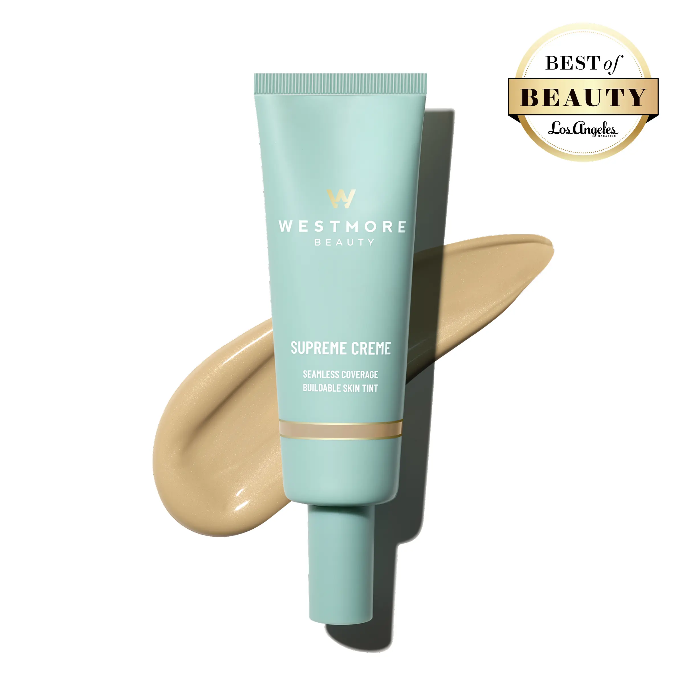 Westmore Beauty Supreme Creme 1.7oz – Seamless Coverage Buildable Skin Tint & Flawless Coverage with Hyaluronic Acid, Lightweight & Waterproof