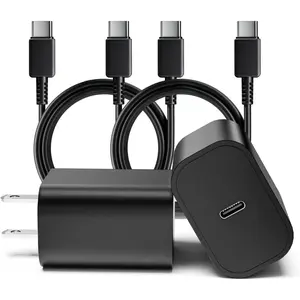 45W Samsung USB C Super Fast Charger, 2 Pack PD 3.0 Charging with 6FT Cable for Samsung Galaxy S24 Ultra/S24 Plus/S24+/S23 Ultra/S23+/S22 Ultra/S22 Plus/S21/Note 20/Note10+