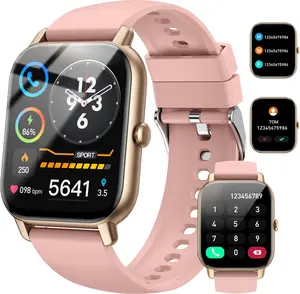 Ntaanoo 2026 Waterproof Smartwatch with 1.69 Inch Large Screen and Call Function, with 112 Built-in Exercise Modes, Sleep Monitoring, Fitness Tracking and Compatibility with iOS and Android Systems