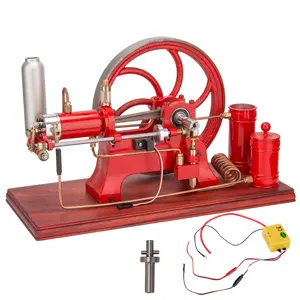 Retrol Engine Model, Hot-Bulb Ancient Four-Stroke Water-Cooled Stationary Horizontal Mill Engine Model (Finished Version)