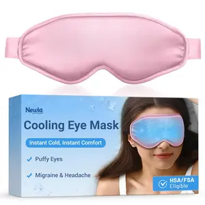 Cooling Eye Mask for Puffy Eyes: FSA HSA Eligible, Ice Eye Pack for Migraine After Surgery Relief - Reusable Cold Compress for Headache, Puffiness & Eye Care - Comfortable Perfect Fit Gel Sleep Mask