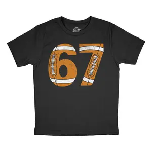 Youth Funny T Shirts 6 7 Football Sarcastic Viral Meme Tee For Kids Funny T Shirts Meme Tops for Kid Funny Football Short Sleeve Novelty Tees for Kids Black - 6