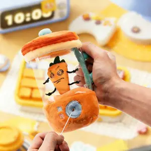 Homeyibe Fidget Toy Whirling Carrot Plush – Stuffed Keychain Toy for Desk, Spinning Fidget Stress Relief Plush, Fun Party Favors & Goodie Bag Stuffers for Kids, Cute Gift for Birthday, Office, Home Decorative visual new anxiety
