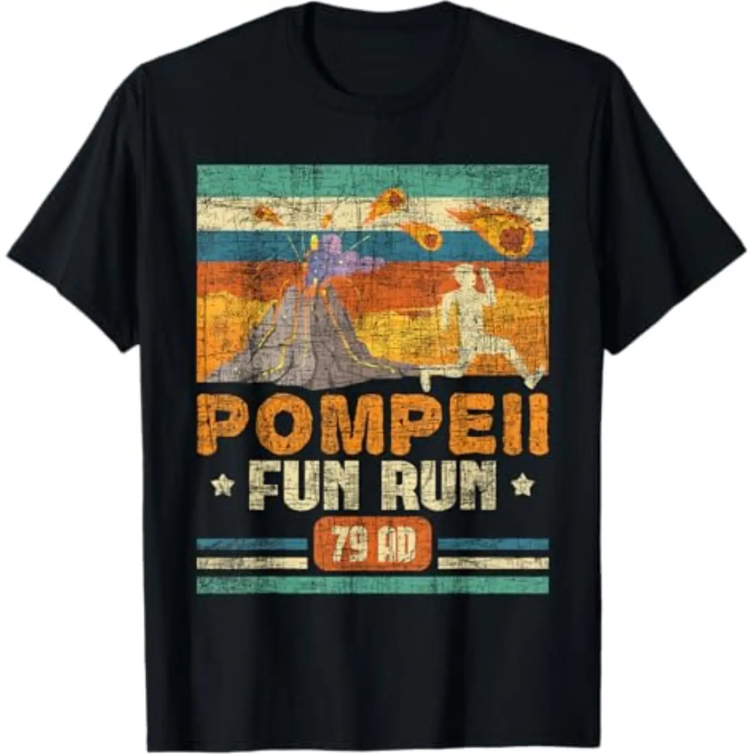 Pompeii Fun Run - Geography Volcanologist Volcanology T-Shirt Small