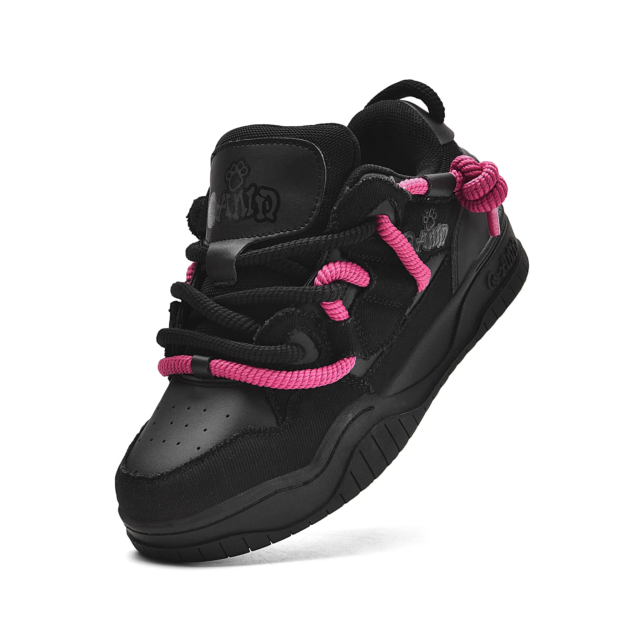 Q-AND Women's chunky sole skate shoes, student niche original design, sporty casual platform couple skate shoes sneakers women new sport shoe flats