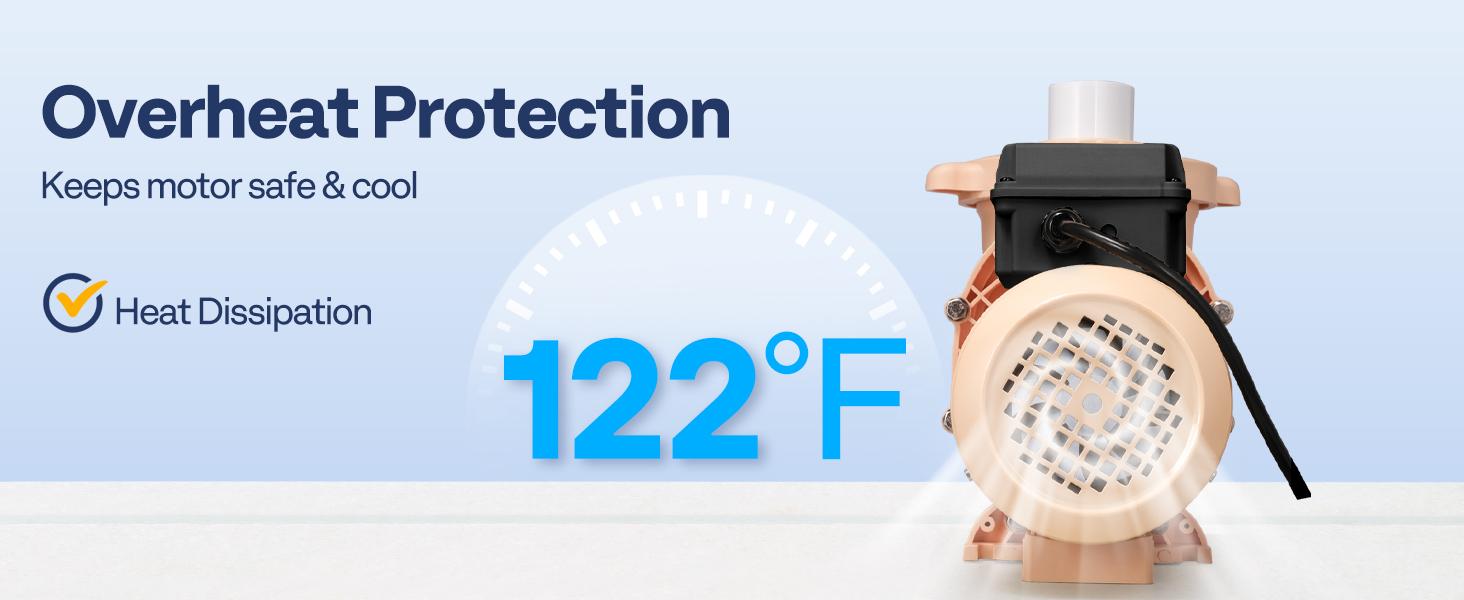 VIVOHOME 2.0HP 115V [Summervibes] Variable Speed Pool Pump, Self-Priming Energy Saving, 1.5" & 2" Inlet w/Strainer Basket for in/Above Ground Pools