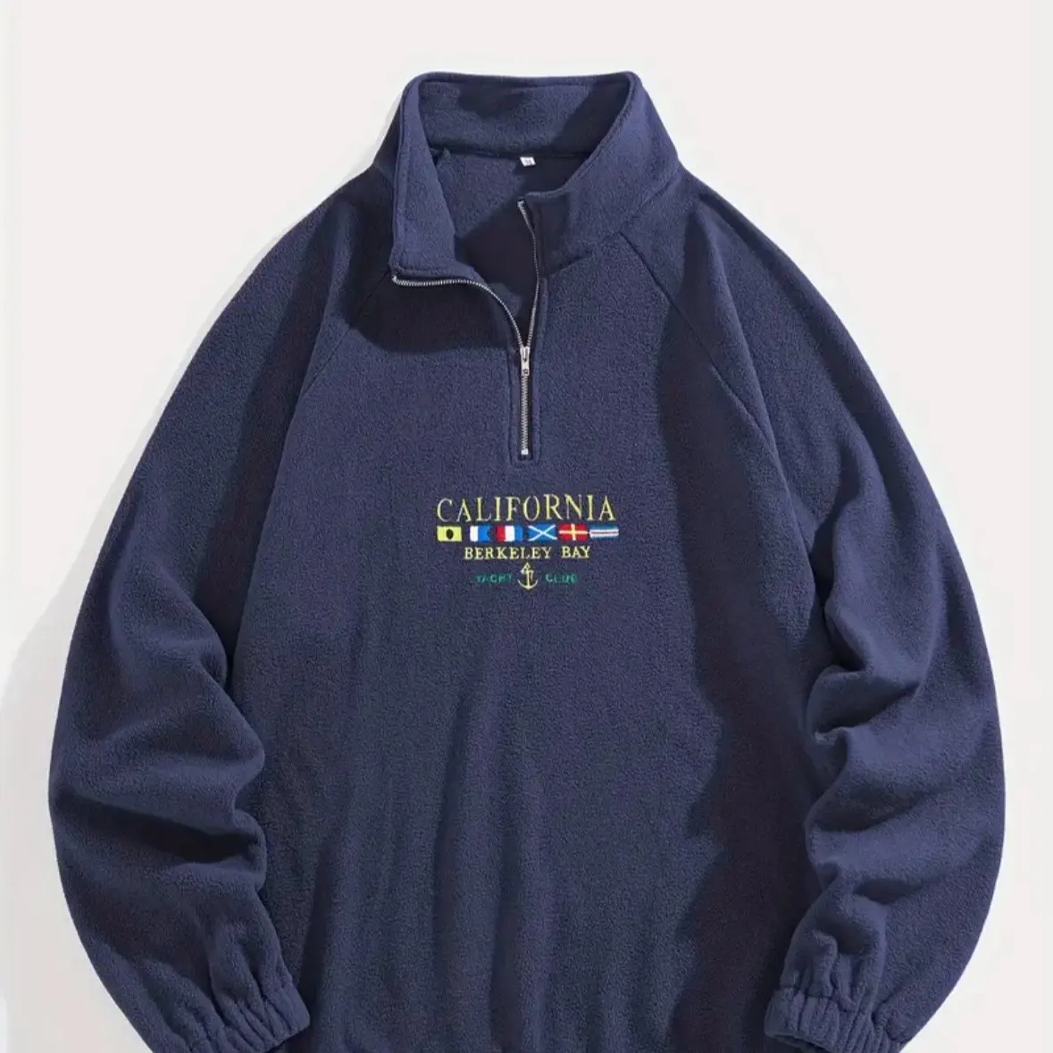 California Quarter Zip Jacket Soft Stylish Embroidered Loose Outdoor Sweaters Tops