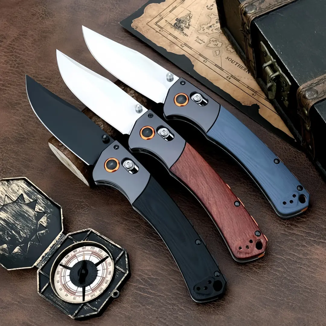 BM15080 Outdoor Folding Knife, Fruit Knife, Pocket Knife, suitable for sports, outdoor picnics, camping, mountaineering, hiking, men’s gift