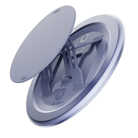 Ohsnap Grip - Modern Magnetic Phone Grip, Stand, & Mount for iPhone & Android 360° Rotation Kickstand, Adhesive-Free Design