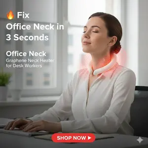 Ekoio Graphene Rechargeable Neck Heater – Soothing Muscle&Neck Pain Relief&Stiff Neck Relief, Fast Heat Therapy, 8H Battery Life&Portable, Wearable for Home, Office & Outdoor, Perfect Gift for Mom, Dad, Him & Her, Valentine's Day Gift, Mother's Day Gift
