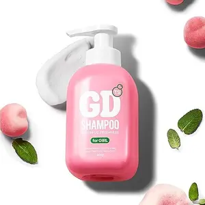 TS GD Shampoo for Teens | Korean Anti-Dandruff for Oily & Itchy Scalp | Fruity Allergy-Free Scent | Sulfate-Free Gentle Hair Care (14.1 Oz) (GD Shampoo for girl)