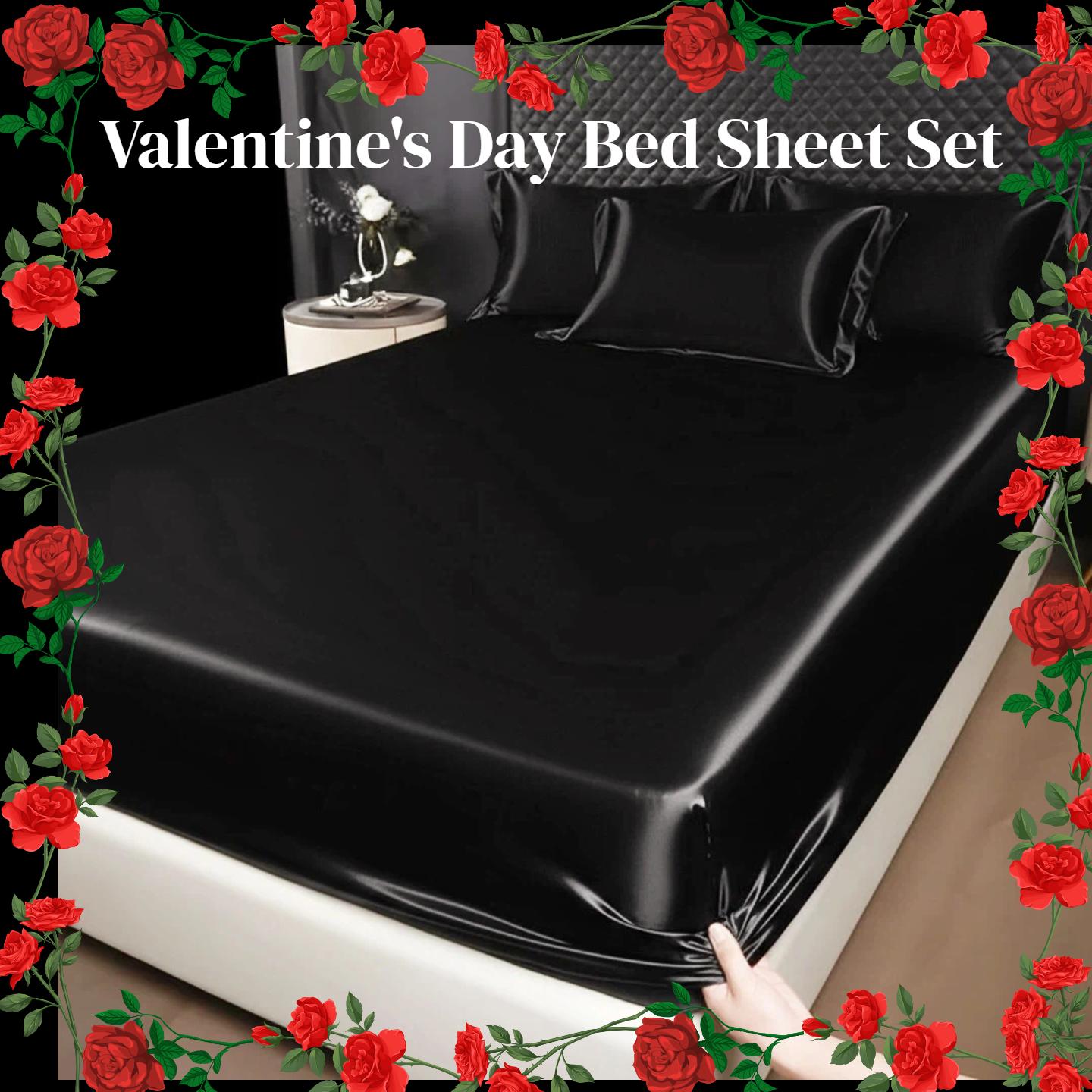 Cosybay Fitted Bed Sheet Set 2pcs/3pcs Extra Deep Pocket up to 15 inches Breathable And Cooling Fitted Sheet with pillowcases Suitable for Hot Sleepers And Sweats Bedding A Perfect Gift for Family, Twin Full Queen And King Sizes Valentine's Day gift