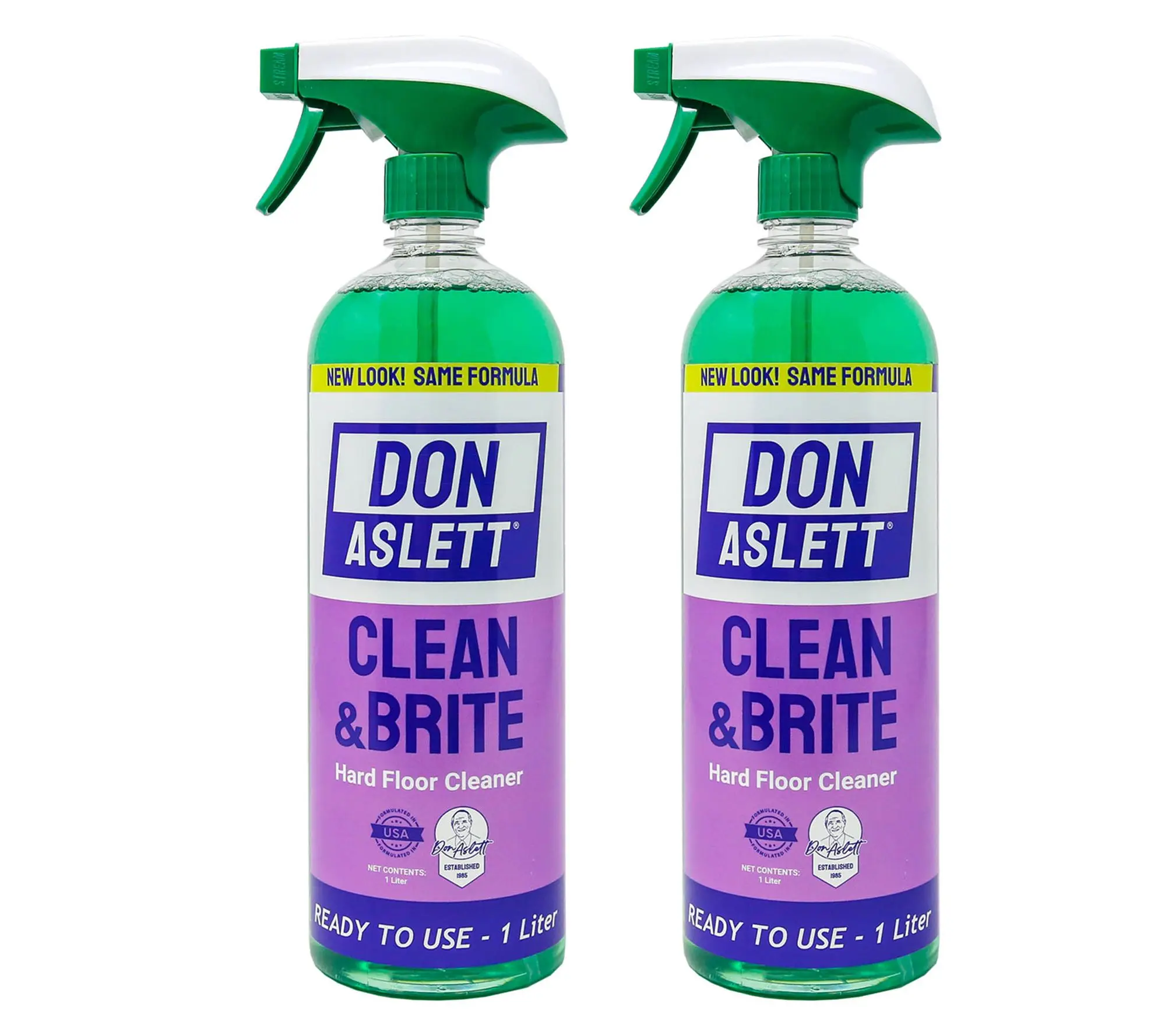 Don Aslett Clean & Brite Ready To Use Floor Cleaner - Set of 2