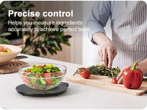 Ultrean Food Scale Digital Kitchen Scale, HD LED Display, Stainless Steel, 4 Units, Batteries Included, 11 lb (5 kg)