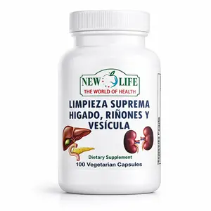 New Life Limpieza Suprema Hígado Riñones y Vesícula, Dandelion Root & Milk Thistle, 100 Veg Capsules Dietary Supplement