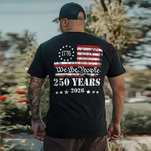 US 250 Years We The People Printed Men's T-shirt, Sweatshirt, Hoodie