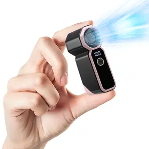 JOYTUTUS 2026 USB Rechargeable Handheld Mini Fan, 4 Wind Power Portable Design for Travel & Summer, 6-18h Battery Life, 89g Lightweight for Neck Desk Use, Ideal for Men Women Kids