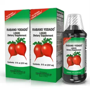 RABANO YODADO Edible Iodized Radish Dietary Supplement - 2-Pack, 8 Fl Oz - Iodine, Gut Health, B Vitamins, Thiamine, Energy Metabolism, Hormone Support, Immune Wellness, Nutrient Absorption, Fitness & Healthcare Aid