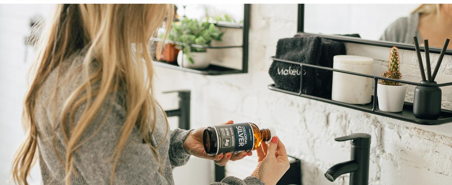 Colloidal Silver Liquid Supplement - 99.99% Pure, 30 PPM Concentration, Immune Support - Vegan, GMO-Free, Allergen-Free - Glass Bottle