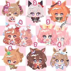 Uma Musume Horse Girls Still in Love Taiki Shuttle El Condor Pasa | acrylic keychain