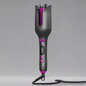 32mm Rotating Curling Iron | Ionic Anti-Frizz Long Lasting Curls,4 Heat Modes Rotary Hair Curler for Loose Waves
