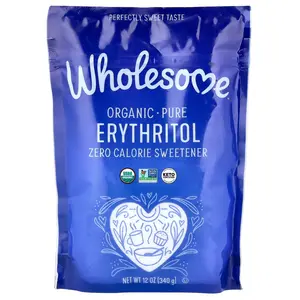 Wholesome Sweeteners Organic Pure Erythritol, Zero Calorie Sweetener, 12 oz (340 g)