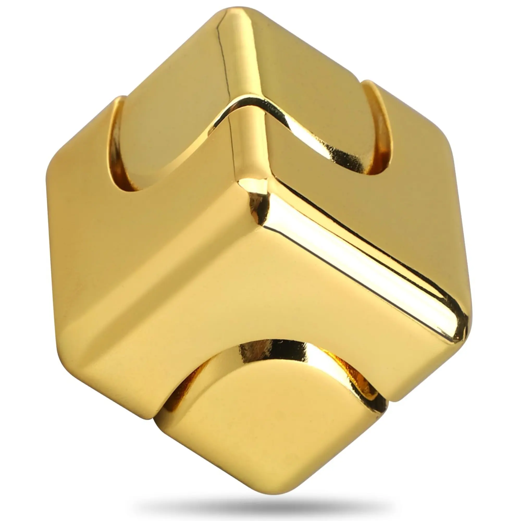 Metal 4-in-1 Alloy Spinning Square Sensory Fidget Cube, Compact Colorful Unisex DIY Toy Finger Spinner Stress Relief Item, Ideal Halloween-Birthday-Thanksgiving-Easter-Valentine's Day Gift & Goodie Bag Supply (Toys & Hobbies DIY Specialty Supply), Goodie,