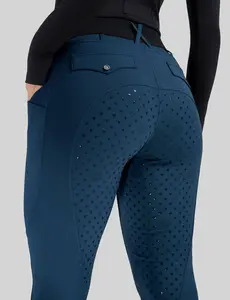 Women Full Seat Breeches Faux Back Pockets