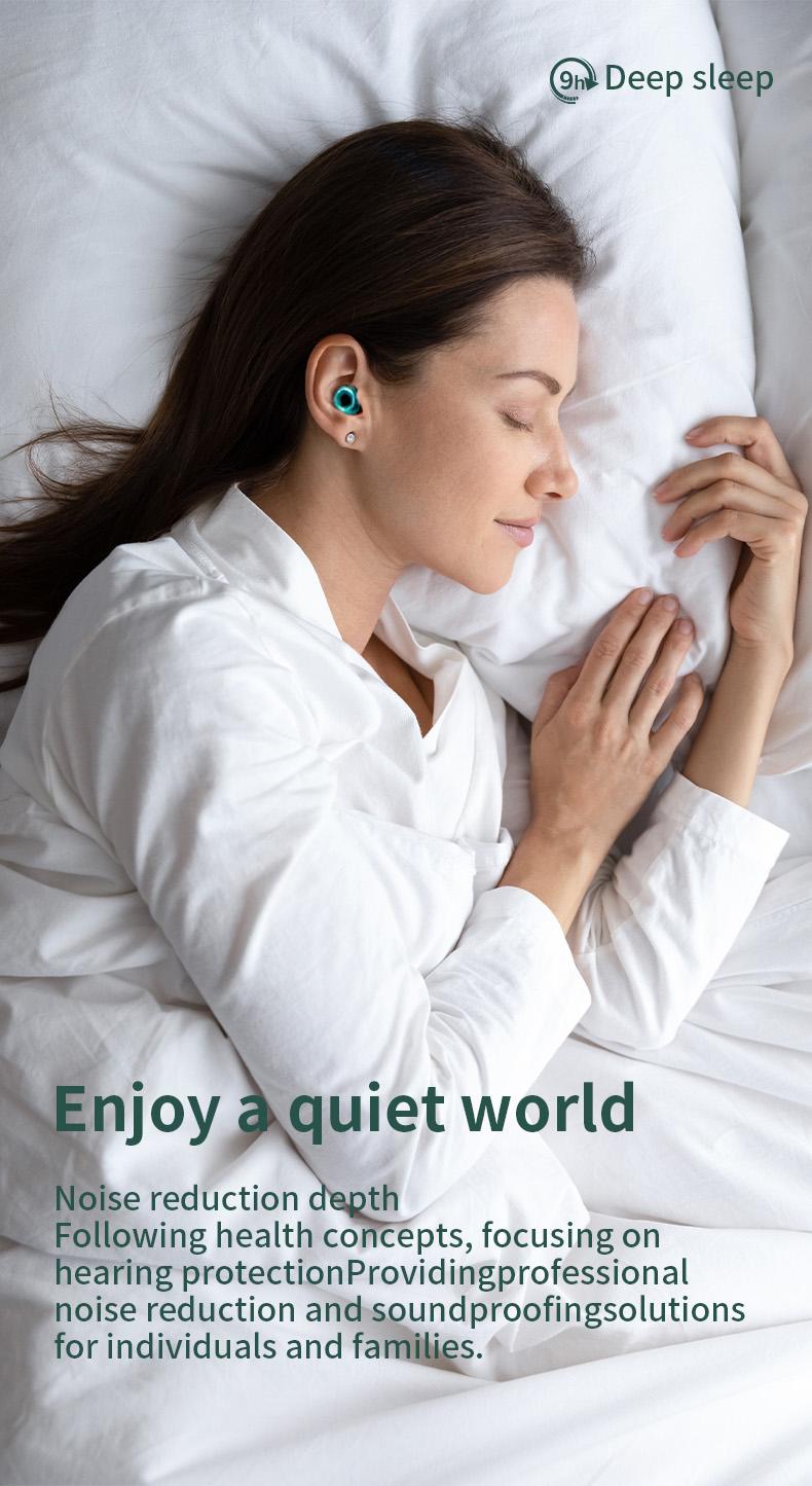 Quiet 2 Earplugs, Sleep, Focus & Travel Use, 24 dB High Noise Reduction with Soft-Touch Comfort, 1 Pair + Case，gifts for girlfriend