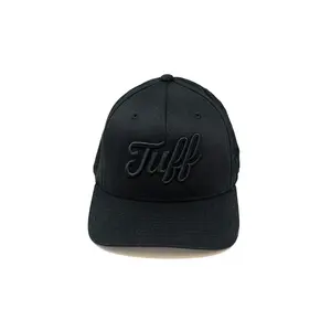 TUFF Script All Black Flexfit Hat